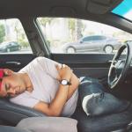 sleeping in car