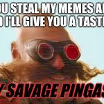 Pingas 2019 | YOU STEAL MY MEMES AND AND I'LL GIVE YOU A TASTE OF; MY SAVAGE PINGAS!!! | image tagged in pingas 2019,savage memes,pingas,funny memes,pingas 2019 memes,memes | made w/ Imgflip meme maker