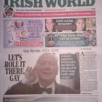 Gay Byrne tribute Irish World 9 Nov 19
