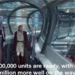 200,000 units are ready with a million more well on the way