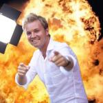 Nico Rosberg in flames