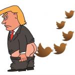 Trump tweets Twitter from behind