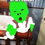 Angry Baby | GET OUT OF MY SWAMP | image tagged in angry baby | made w/ Imgflip meme maker