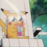 Pikachu Drinking meme