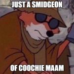 may i please get a crumb | JUST A SMIDGEON; OF COOCHIE MAAM | image tagged in may i please get a crumb | made w/ Imgflip meme maker