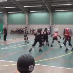 Roller derby somersault GIF Template