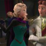 Elsa flirts with Hans