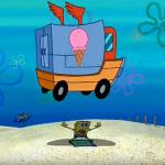 Spongebob flying icecream truck