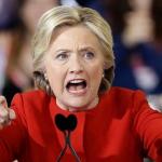 Angry corrupt Clinton