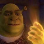 Shrek Glowing hand meme