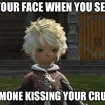 Sad Lalafel | YOUR FACE WHEN YOU SEE; SOMONE KISSING YOUR CRUSH | image tagged in sad lalafel | made w/ Imgflip meme maker