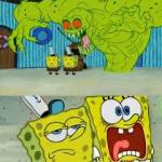 Scared Spongebob and Boomer spongebob meme