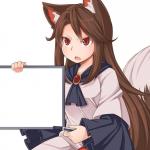 Anime kitsune fox girl nekomimi whiteboard meme