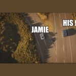 fast and furious 7 final scene | HIS £350; JAMIE | image tagged in fast and furious 7 final scene | made w/ Imgflip meme maker