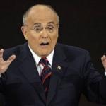 Rudy Giuliani startled