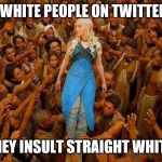 SJW savior of POC | HOW WHITE PEOPLE ON TWITTER FEEL; WHEN THEY INSULT STRAIGHT WHITE MALES | image tagged in sjw savior of poc | made w/ Imgflip meme maker