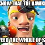 Default Noob | EVEN I KNOW THAT THE HAWKESBURY; CAN’T FEED THE WHOLE OF SYDNEY | image tagged in default noob | made w/ Imgflip meme maker