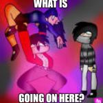 Aphmau | WHAT IS; GOING ON HERE? | image tagged in aphmau | made w/ Imgflip meme maker