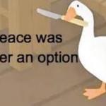 peace was never an option