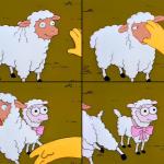 Simpsons sheep