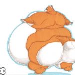 fox | THICC | image tagged in fat,fox | made w/ Imgflip meme maker