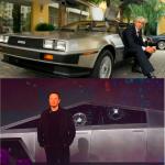 John DeLorean Elon Musk Tesla Truck