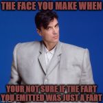 FACE YOU MAKE | THE FACE YOU MAKE WHEN; YOUR NOT SURE IF THE FART YOU EMITTED WAS JUST A FART | image tagged in face you make | made w/ Imgflip meme maker