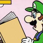 Luigi reading a good book meme