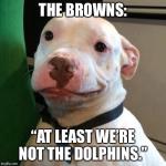 The Browns at least we’re not the Dolphins