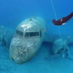 Underwater Airplane with Diver