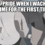 Naruto Punch | MY  PRIDE WHEN I WACHED ANIME FOR THE FIRST TIME. | image tagged in naruto punch | made w/ Imgflip meme maker