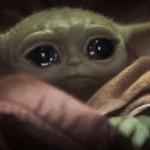 Crying Baby Yoda meme