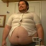 Thanksgiving fat guy