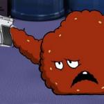 Meatwad with a gun