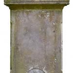 old capped square pillar