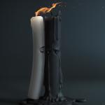 white/black candle