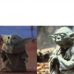 Baby Yoda Old Yoda meme