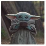 Baby Yoda sippin Tea meme