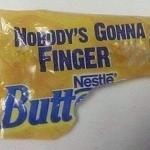 Butt in fingers