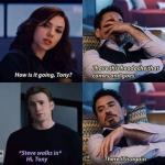 Tony Stark Headache meme