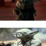 Baby Yoda - Yoda meme