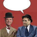 Schiff and Nadler as Laurel and Hardy