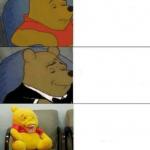 tuxedo winnie de pooh 3 panel meme