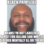 BLACK PRIVILEGE MEME 2020 | image tagged in black privilege meme 2020 | made w/ Imgflip meme maker