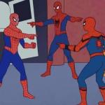3 Spiderman Pointing meme