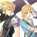 Cloud Strife and Link meme
