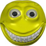 creepy smile emoji