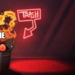 Hazbin Hotel flaming trash bin | ME | image tagged in hazbin hotel flaming trash bin | made w/ Imgflip meme maker