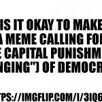 hanging of democrats meme