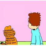 Jon and Garfield are being watched by somebody meme